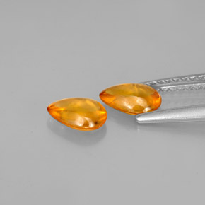 Pedras preciosas de safira laranja natural de  ct, transparente, transparente/translúcido