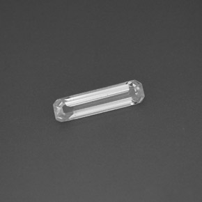 Safira branco natural 0,56ct, corte esmeralda, VVS-VS