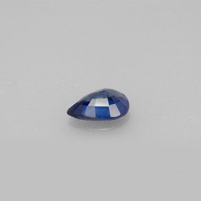Safira azul natural 0,71ct, formato de pêra, VS
