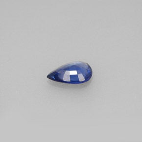 Safira azul natural 0,62ct, formato de pêra, VVS