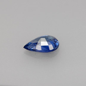 Safira azul natural 0,72ct, formato de pêra, VVS-VS