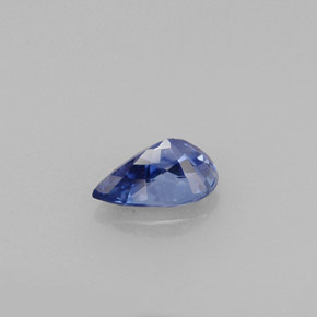 Safira azul natural 0,72ct, formato de pêra, VVS-VS
