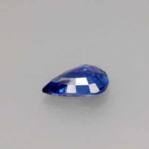 Safira azul natural 0,72ct, formato de pêra, VVS-VS