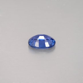 Safira azul natural 0,87ct, corte oval, VVS-VS