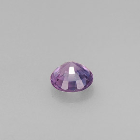 Safira violeta natural 0,45ct, corte redondo, VS