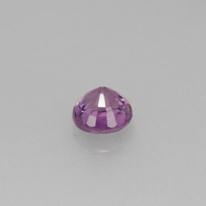Safira violeta natural 0,44ct, corte redondo, VS