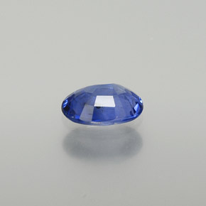 Safira azul natural 0,76ct, corte oval, VS-SI
