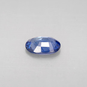 Safira azul natural 0,77ct, corte oval, VS