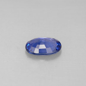 Safira azul natural 0,85ct, corte oval, VS