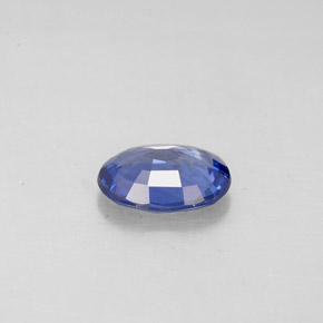 Safira azul natural 0,73ct, corte oval, VS
