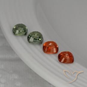 Pedras preciosas de safira multicolorido natural de 2,63 ct, almofada cortada, VS