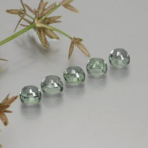 Pedras preciosas de safira verde natural de  ct, almofada cortada, VVS