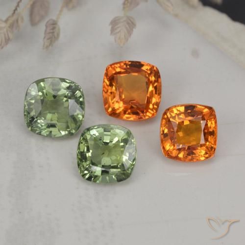 Pedras preciosas de safira multicolorido natural de 2,54 ct, almofada cortada, VVS-VS