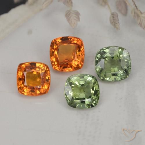Pedras preciosas de safira multicolorido natural de 2,54 ct, almofada cortada, VVS-VS