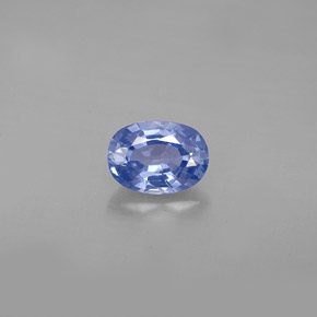 Safira azul natural 0,98ct, corte oval, VS