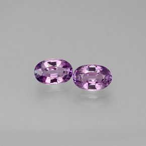 Pedras preciosas de safira violeta natural de  ct, corte oval, VVS-VS