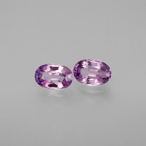 Pedras preciosas de safira violeta natural de  ct, corte oval, VVS-VS