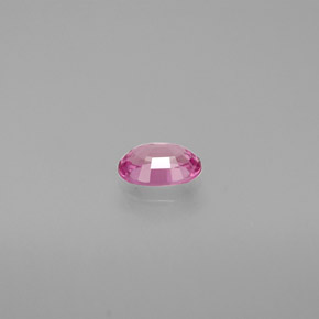 Safira rosa natural 0,53ct, corte oval, VVS