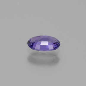 Safira violeta natural 0,51ct, corte oval, VVS-VS