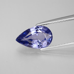 Safira azul natural 2,60ct, formato de pêra, VVS-VS