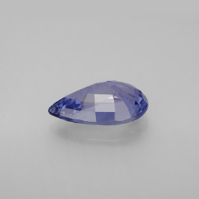 Safira azul natural 2,60ct, formato de pêra, VVS-VS