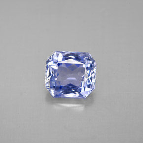 Safira azul natural 2,44ct, corte esmeralda, VS
