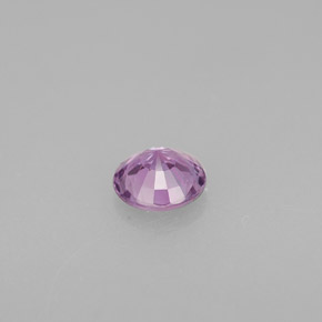 Safira violeta natural 0,49ct, corte redondo, VVS-VS