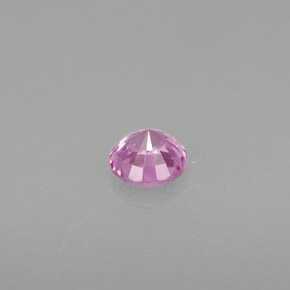 Safira violeta natural 0,46ct, corte redondo, VS