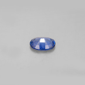 Safira azul natural 0,77ct, corte oval, VS