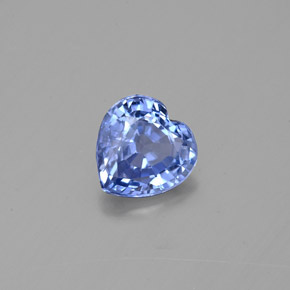Safira azul natural 0,92ct, formato de coração, VS-SI