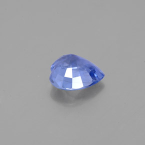 Safira azul natural 0,92ct, formato de coração, VS-SI