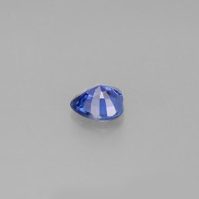 Safira azul natural 0,39ct, formato de coração, VS
