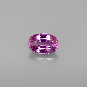 Safira violeta natural 0,69ct, corte oval, VVS