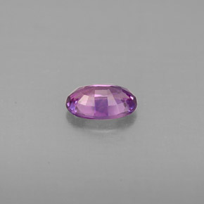 Safira roxo natural 0,60ct, corte oval, VVS-VS