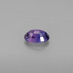 Safira violeta natural 0,67ct, corte oval, VS