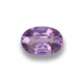 Safira violeta natural 0,52ct, corte oval, VVS-VS
