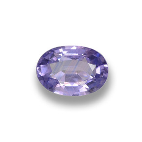 Safira violeta natural 0,55ct, corte oval, VS