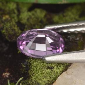 Safira violeta natural 0,60ct, corte oval, VVS-VS