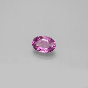 Safira rosa natural 0,58ct, corte oval, VVS-VS