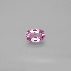 Safira rosa natural 0,56ct, corte oval, VVS-VS
