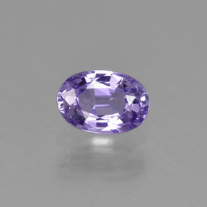 Safira roxo natural 0,69ct, corte oval, VVS-VS