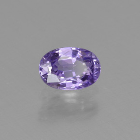 Safira roxo natural 0,69ct, corte oval, VVS-VS