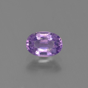 Safira violeta natural 0,66ct, corte oval, VVS-VS