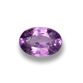 Safira violeta natural 0,59ct, corte oval, VS