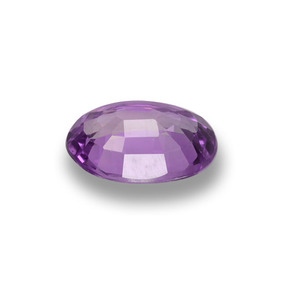 Safira violeta natural 0,59ct, corte oval, VS