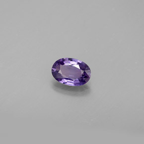 Safira violeta natural 0,54ct, corte oval, VS