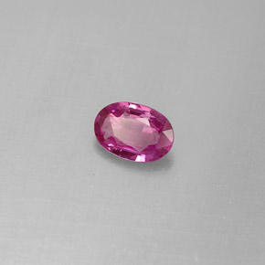 Safira roxo natural 0,53ct, corte oval, VVS-VS