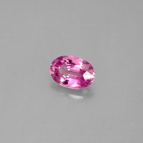 Safira rosa natural 0,59ct, corte oval, VS