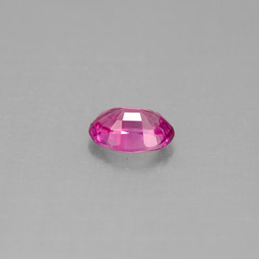Safira rosa natural 0,59ct, corte oval, VS