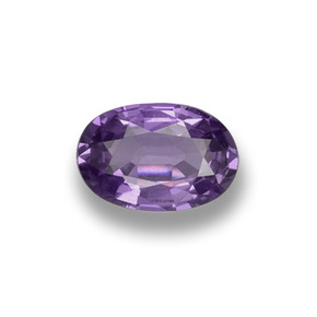 Safira violeta natural 0,53ct, corte oval, VS